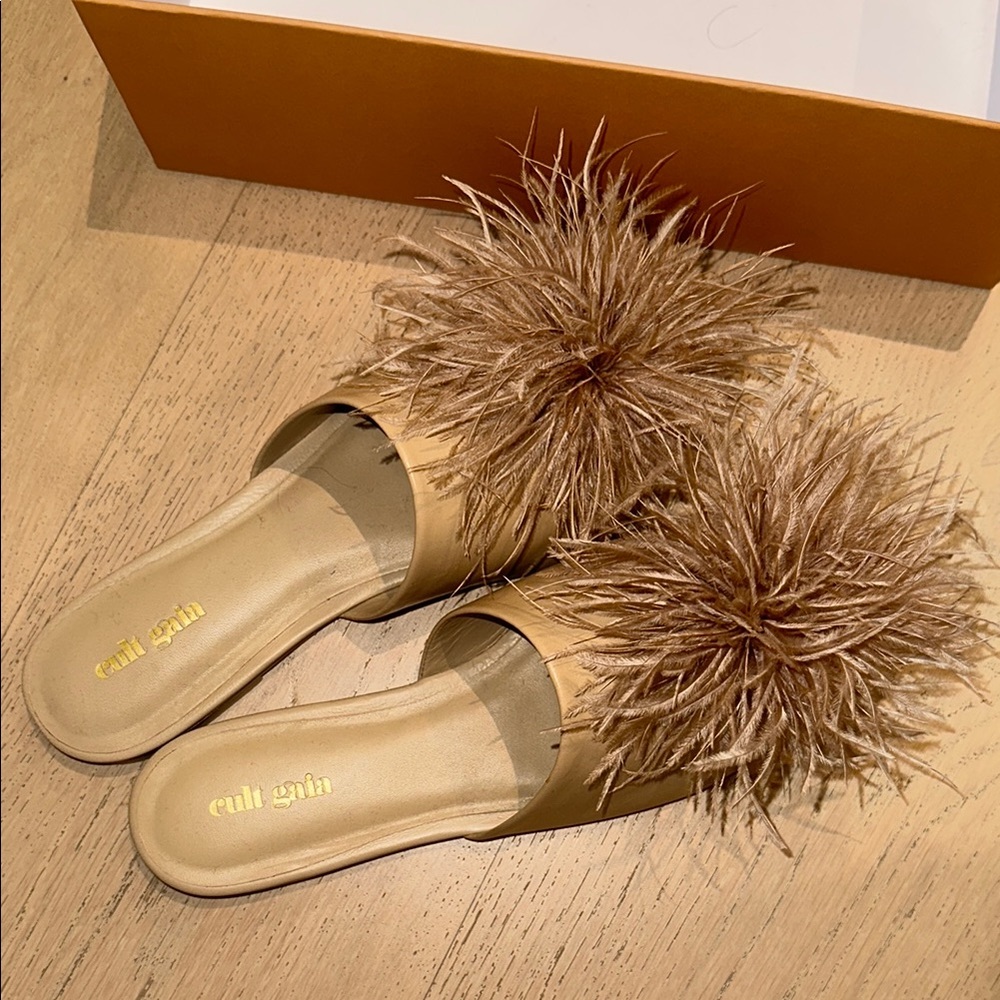 Cult Gaia Ray Sandal New in Box Sand Sz 10